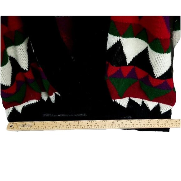 JJ Browne Vtg 80's Women’s USA Front Cardigan Sweater Hearts, Sz Large - Picture 6 of 7